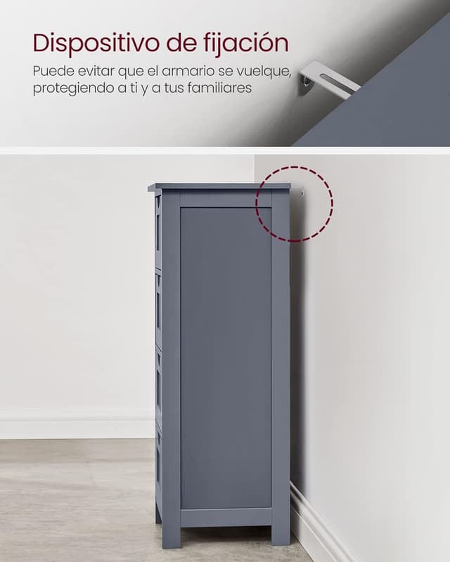 Thumbnail 5 de VASAGLE LHC040G01 Armario baño 30 x 30 x 82 cm