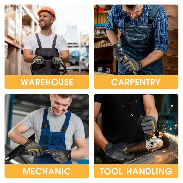 Detalle de HANDLANDY touchscreen work gloves