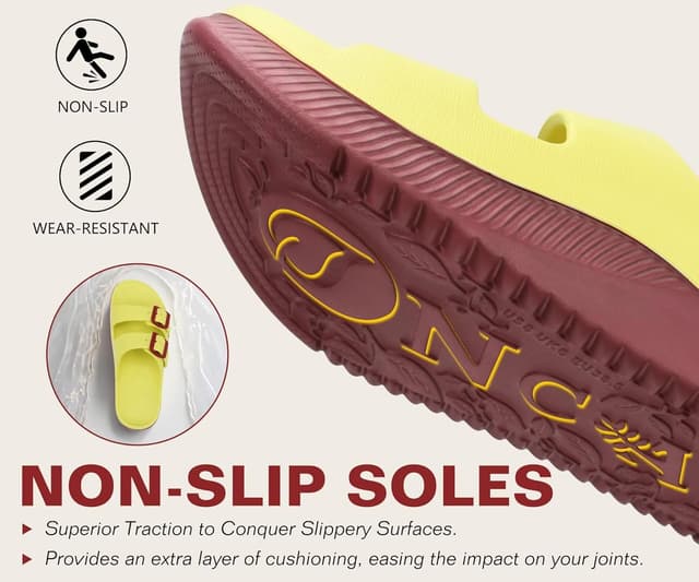 Detalle de ONCAI Sandales de récupération pour femme à doubles boucles réglables (36-42) – slides orthopédiques antidérapantes