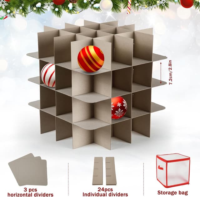 Thumbnail 4 de Ruibinlee Kugelaufbewahrung 64er Box 4-lagig 🎄