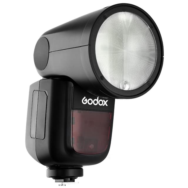 Detalle de Godox V1 Flash para Olympus (TTL) con batería recargable y control inalámbrico 2,4 GHz