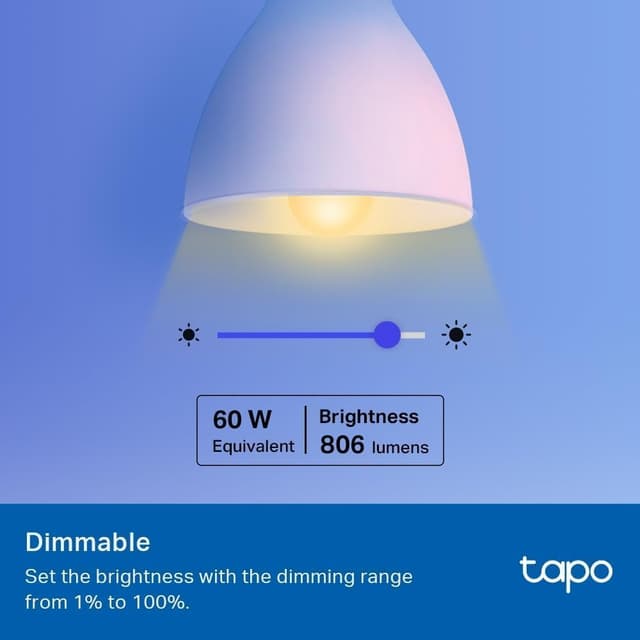 Detalle 2 de Tapo L530B Smart Bulb, 8.7W ⚡