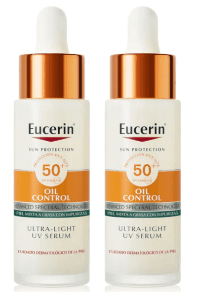 Imagen de Eucerin Sun Face Oil Control SPF50+ 2x30 ml en OfertitasTOP