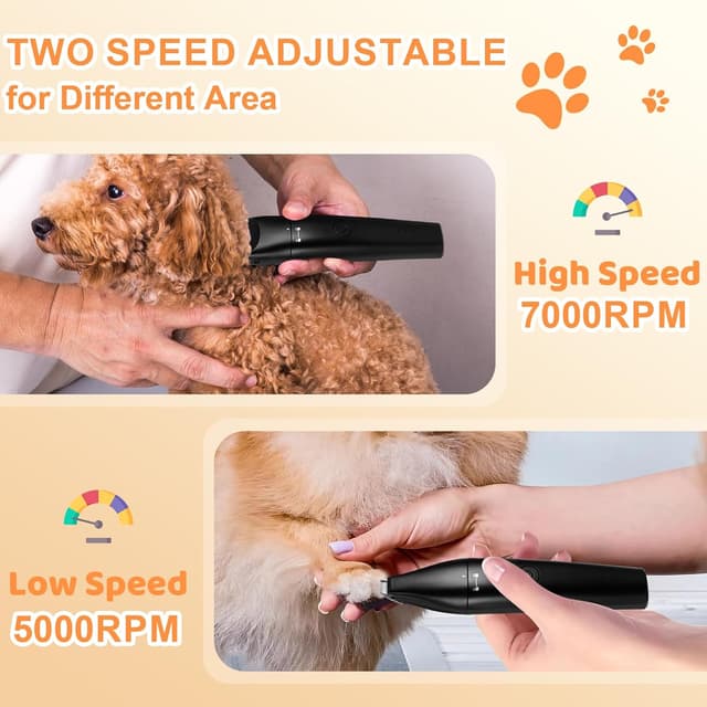 Detalle 1 de 4 in 1 Dog Grooming Kit with 2 Speed Modes