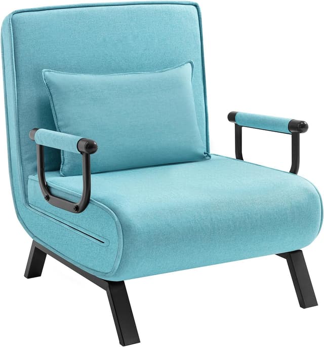 Detalle de WOLTU Schlafsessel 3 in 1 Blau