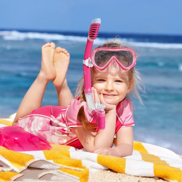 Thumbnail 6 de Kinder Taucherbrille 180° Panorama mit Anti-Beschlag und gehärtetem Glas – Schnorchelmaske für Kinder (4–16)