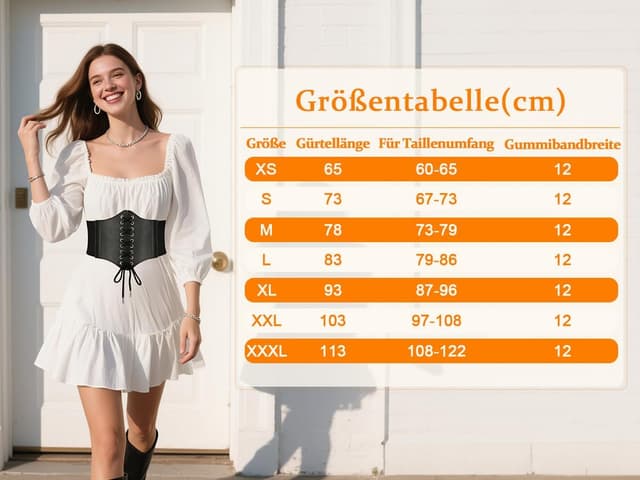 Thumbnail 5 de SUOSDEY Damen Korsettgürtel 7 Größen