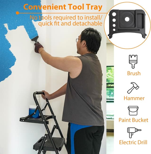 Thumbnail 3 de BONTEC 4 Step Ladder Folding 150kg