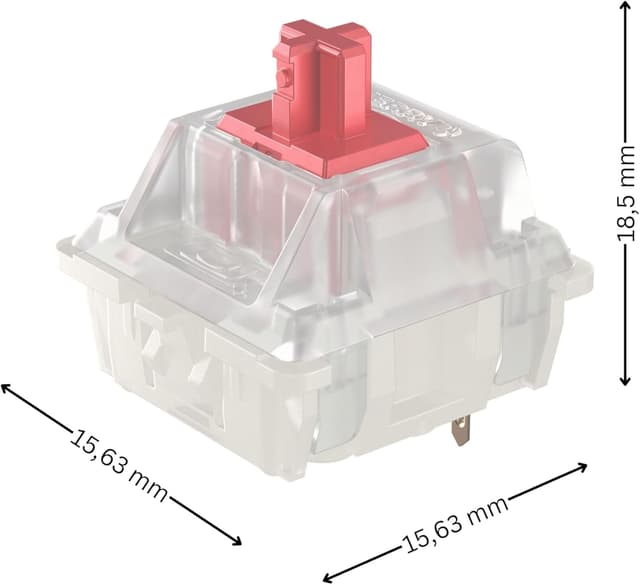 Detalle de Cherry MX RGB Silent Red Switch Kit 23 interruptores