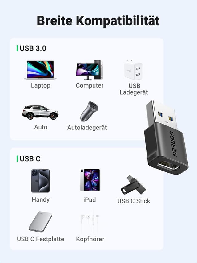 Thumbnail 5 de UGREEN USB C auf USB Adapter 10Gbps