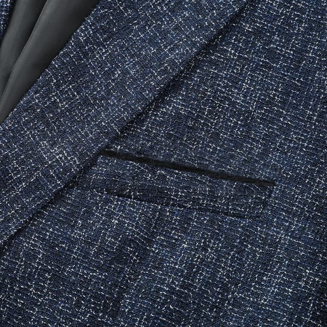 Detalle de Allthemen blazer homme 1 bouton slim fit, veste de costume casual élégante