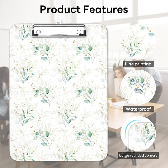 Detalle 2 de Luminzo Klemmbrett A4 Letter für Lehrer 80 Blatt