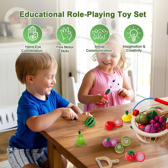 Thumbnail 2 de Smartwo Holz Küchenzubehör Kinder Spielset 12 Teile