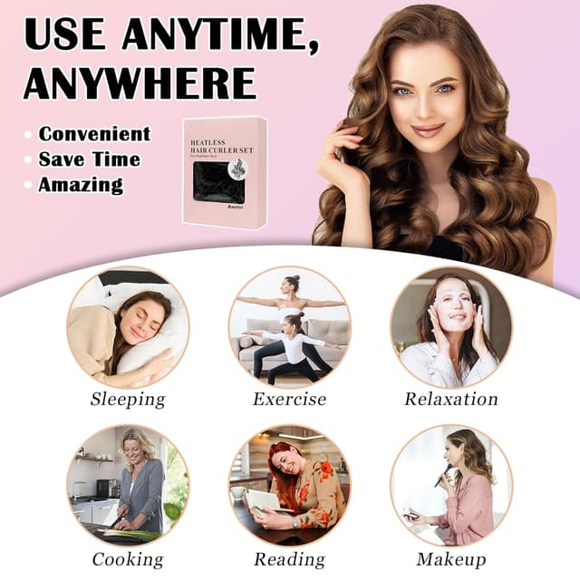 Detalle 1 de Baolivi Hair Curlers 180 cm, heatless