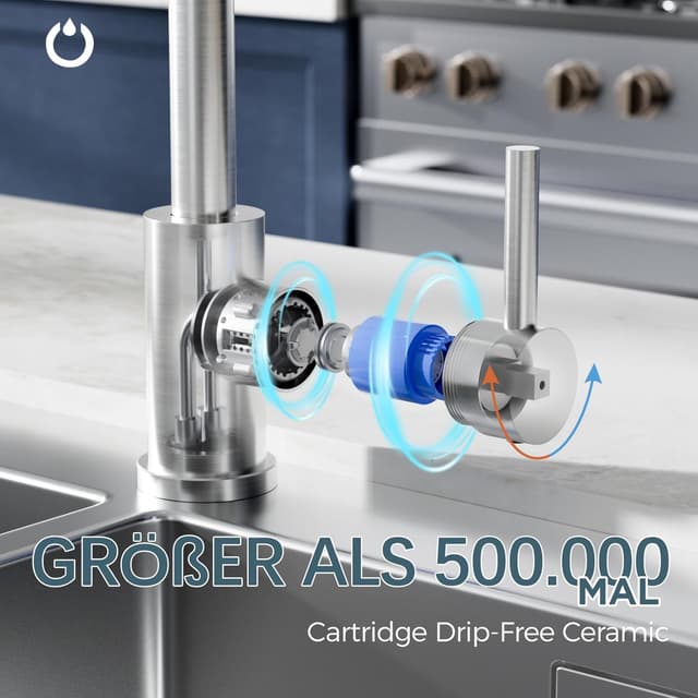 Thumbnail 1 de FORIOUS L-förmige Küchenarmatur 360° 🚰