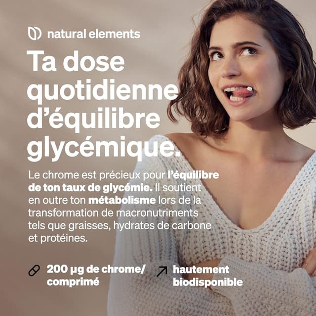 Detalle de Chrome (picolinate de chrome) hautement dosé — 200 μg par comprimé, 365 comprimés