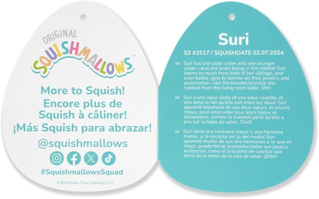 Thumbnail 6 de Squishmallows Original Suri Sunset Cow 3-Pack (3.5in, 5in, 8in) – Official Jazwares Plush