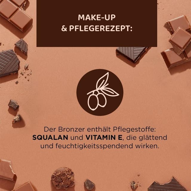 Detalle de Eveline Cosmetics Choco Glamour Cream Bronzer mit Squalan & Vitamin E (30 g)