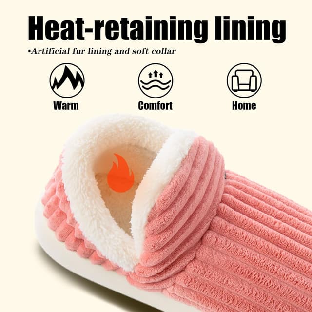 Thumbnail 5 de Misolin Hausschuhe Damen Winter Pantoffeln