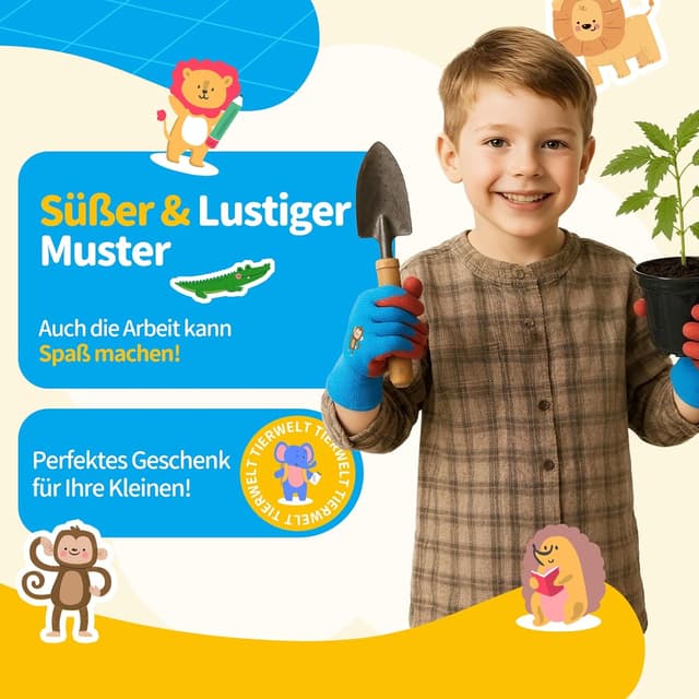 Thumbnail 2 de Migliore Wear Kinder Arbeitshandschuhe 3 Paar