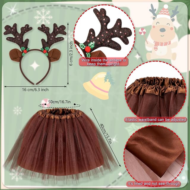 Thumbnail 1 de Hifot Disfraz Reno Mujer Falda Tutú