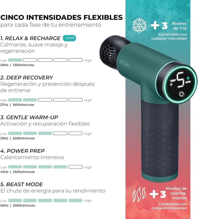 Thumbnail 2 de Antelope by Beurer RELOAD pistola de masaje 3000 rpm