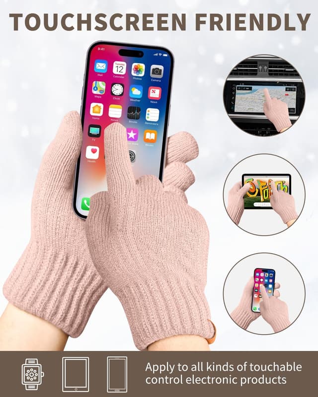 Thumbnail 3 de ARFNKIM Damen Winterhandschuhe Thermo 1 Paar