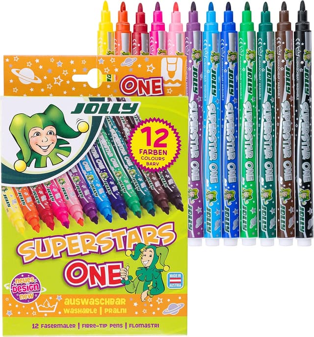 Thumbnail 6 de JOLLY Superstar ONE Fasermaler 24er-Pack (4445-0030) – auswaschbare Filzstifte für Kinder