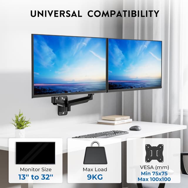 Thumbnail 2 de BONTEC Monitor Wall Mount 13–32in