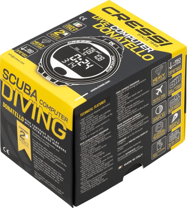 Thumbnail 3 de CRESSI Donatello 🧠 Ordenador de Buceo para Adultos Unisex