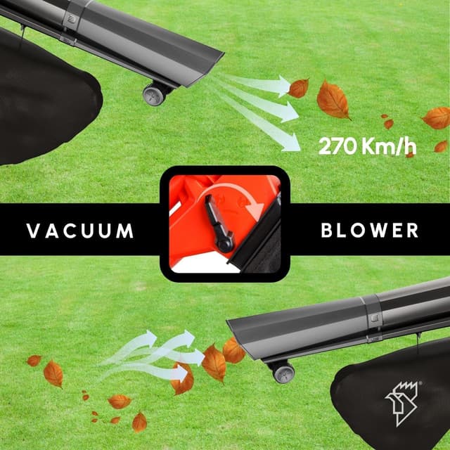 Detalle 2 de Casals Soplador/Aspirador de Hojas 3000W 🌿 Limpieza Rápida y Eficiente