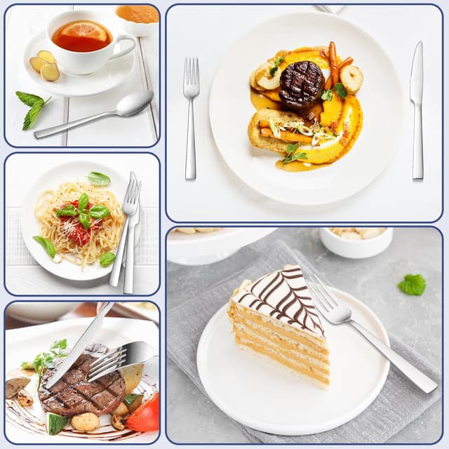 Thumbnail 6 de Bastwe 36-teiliges Edelstahl Besteckset 6 Personen