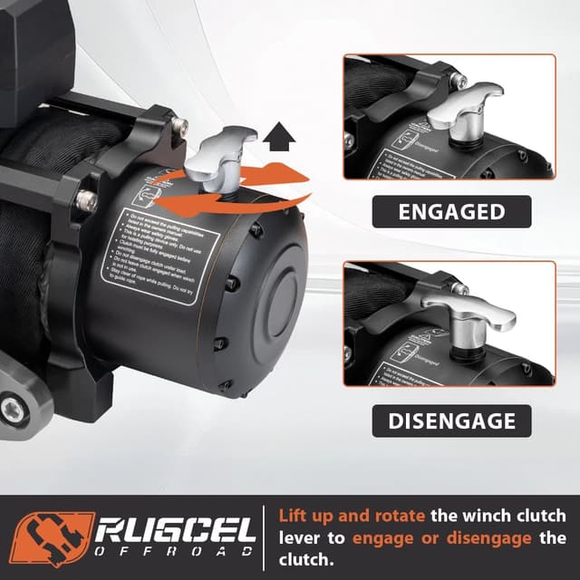 Detalle de RUGCEL WINCH 12000lb 12V Waterproof Electric Winch for Trucks, Jeeps, ATVs & Trailers