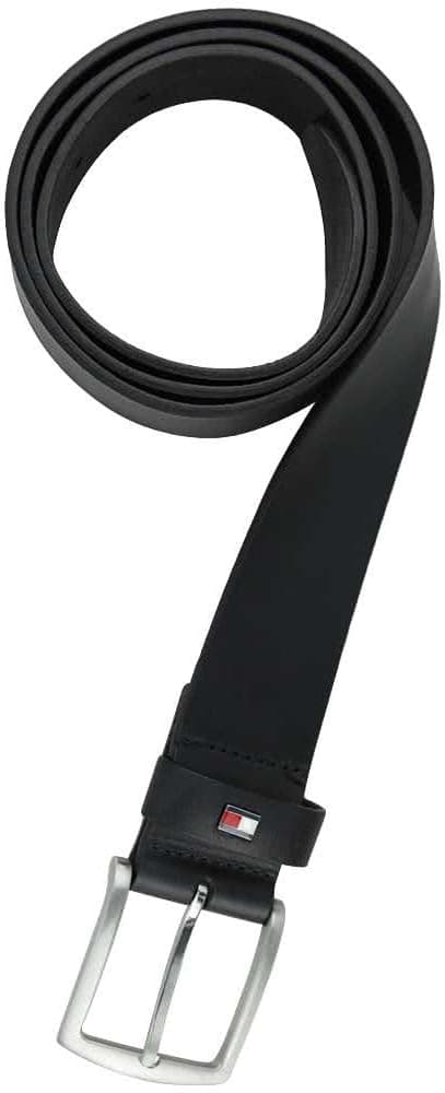 Detalle de Tommy Hilfiger Ledergürtel NEW DENTON (4 cm breit) in dunkelbraun