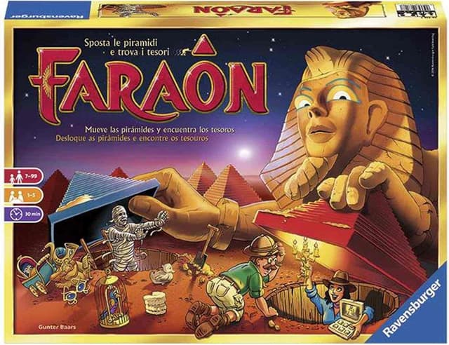 Detalle de Ravensburger Faraón, juego familiar 1–5 jugadores 🎲