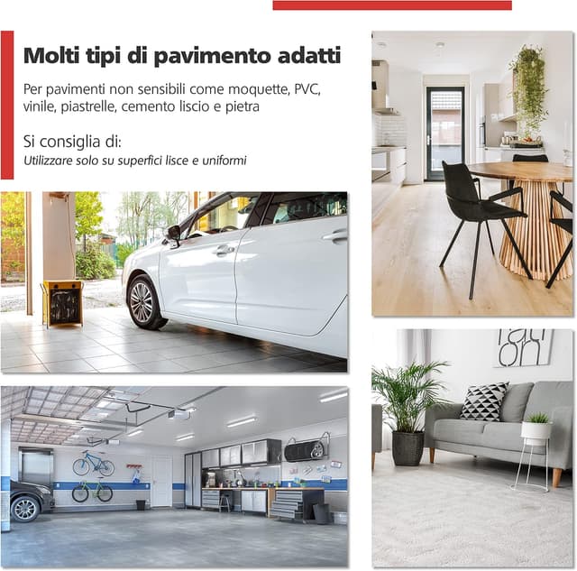 Detalle de Set RAVN HAMAN di 4 ruote per mobili da 50 mm con freno, girevoli fino a 50 kg per ruota