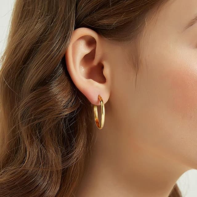 Thumbnail 4 de RANKEEF Creolen mit 14K Vergoldung, 30 mm