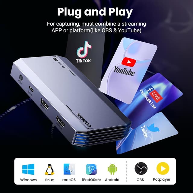 Thumbnail 4 de UGREEN Video Capture Card 4K@60Hz