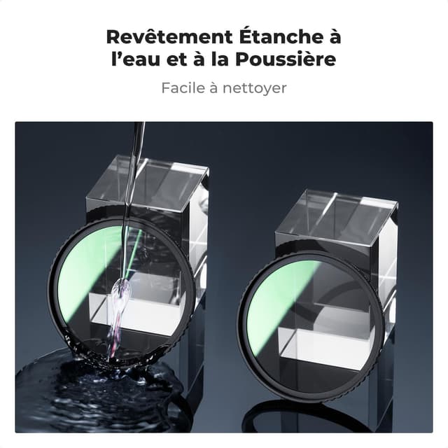 Detalle 2 de K&F Concept kit filtre UV Black-Mist 1/4 + bague adaptatrice (compatible Canon PowerShot V1)