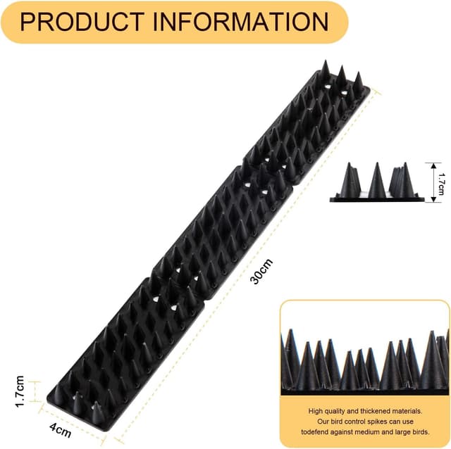 Detalle de OFFO Bird Spikes 30cm pigeon deterrent