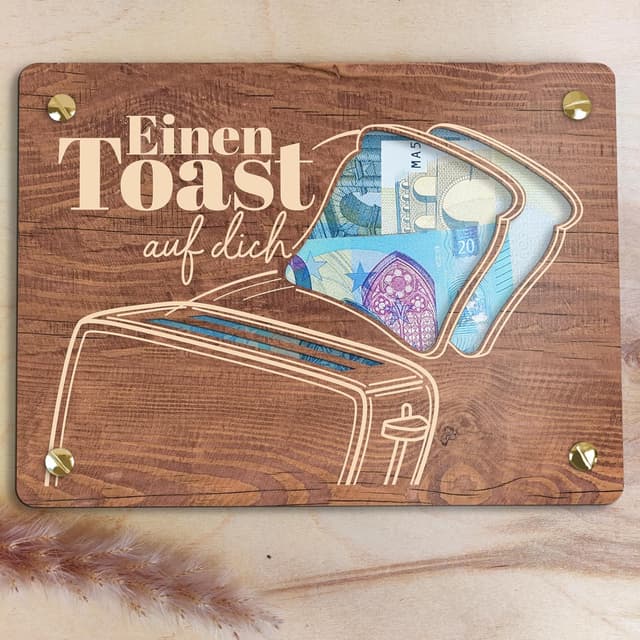 Thumbnail 4 de XL Geldgeschenkkarte aus Holz 20x15 cm