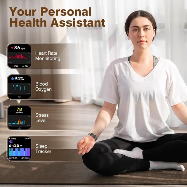 Detalle 2 de Smart Watch for Men Answer/Make call & Alexa 1.8"