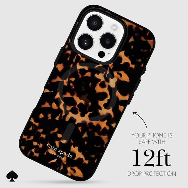 Detalle de kate spade new york iPhone 16 Pro Tortoise MagSafe case