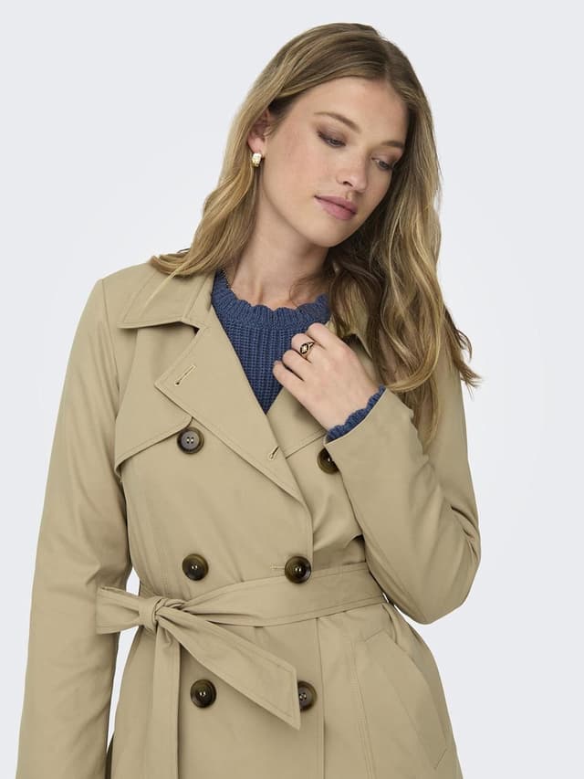 Detalle 2 de ONLY Female Trenchcoat ONLVALERIE Trenchcoat – Damen-Trenchcoat mit Reverskragen