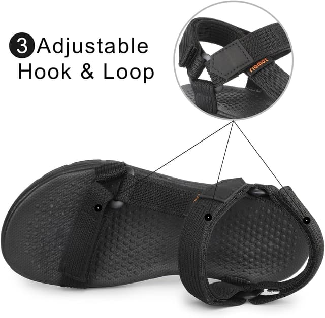 Detalle de Riemot sandali sportivi regolabili da donna e uomo per outdoor, trekking e tempo libero