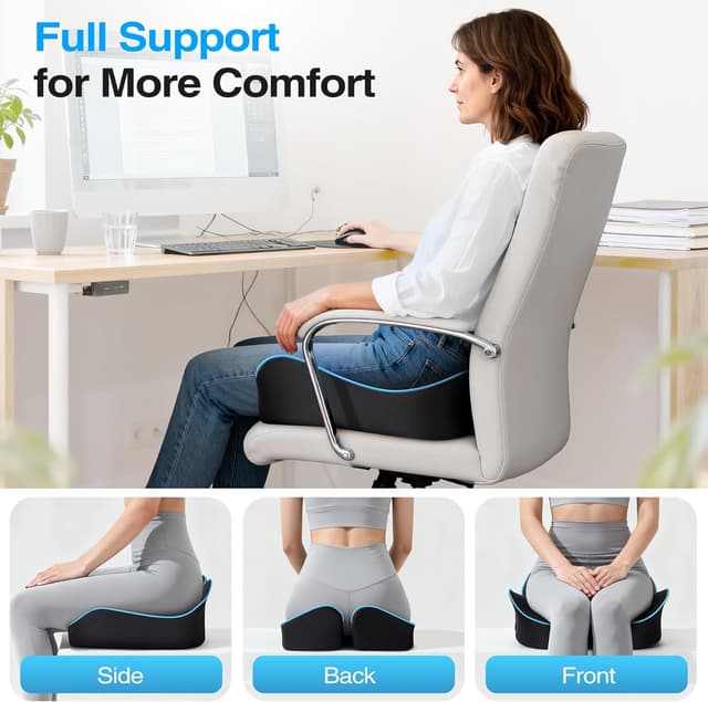 Detalle de POOTACK Memory Foam Seat Cushion