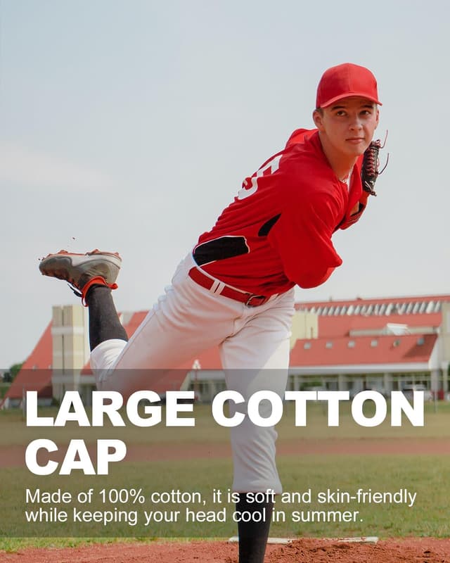 Detalle de Zylioo Casquette XL/XXL homme grande taille (55 à 65 cm) en coton respirant