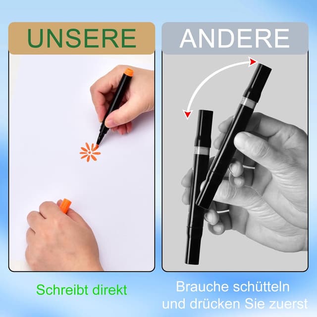 Thumbnail 1 de LivDeal 24 Kreidemarker für Glas 🎨