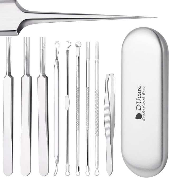 Detalle de Blackhead remover tool kit 9 piece set