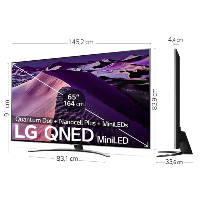 Detalle 2 de LG 65QNED876QB TV LED 65" 4K Smart TV webOS 22 con HDR Dolby Vision y Dolby Atmos (reacondicionado Grado C)